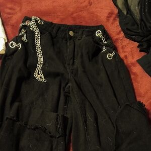 Jeans With Chains Size S